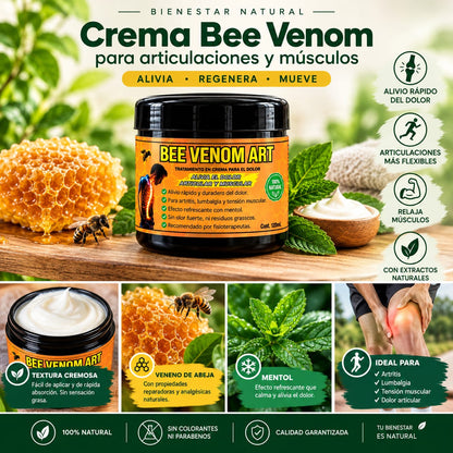 Crema Bee Venom para articulaciones y músculos 120 ml
